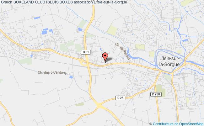 plan association Boxeland Club Islois Boxes L'   Isle-sur-la-Sorgue