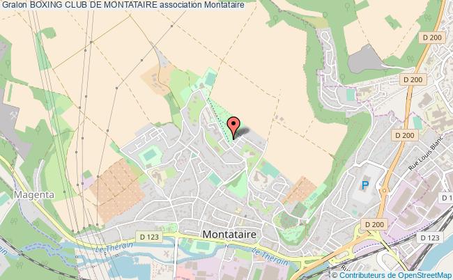 plan association Boxing Club De Montataire Montataire