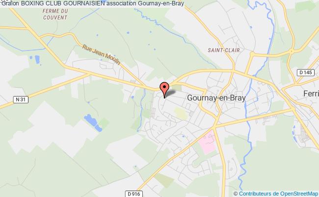 plan association Boxing Club Gournaisien Gournay-en-Bray