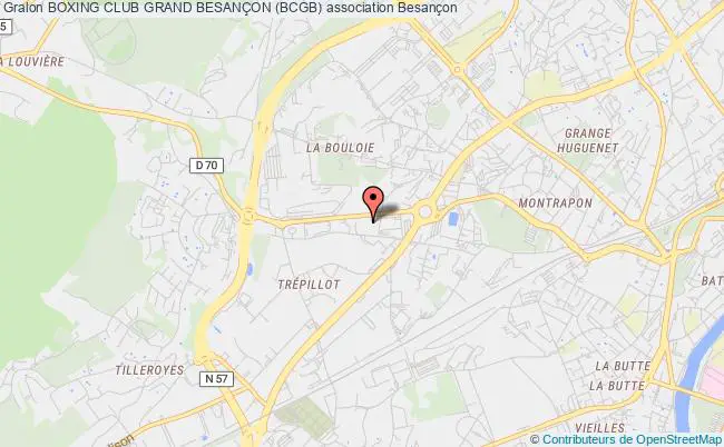 plan association Boxing Club Grand BesanÇon (bcgb) Besançon