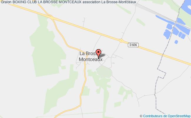 plan association Boxing Club La Brosse Montceaux Brosse-Montceaux