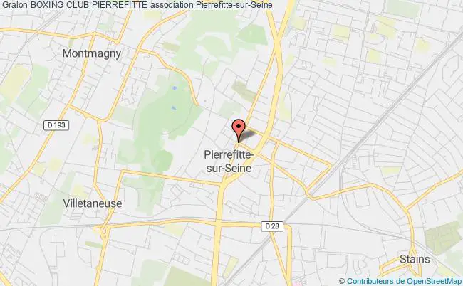 plan association Boxing Club Pierrefitte Pierrefitte-sur-Seine