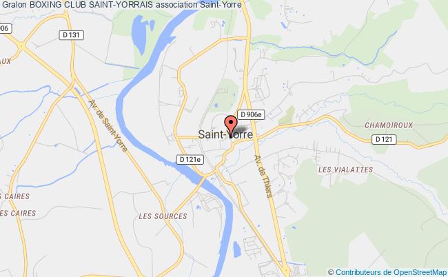 plan association Boxing Club Saint-yorrais Saint-Yorre