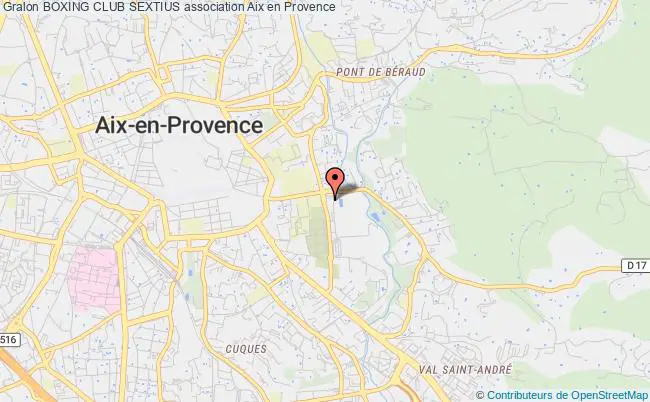 plan association Boxing Club Sextius Aix-en-Provence