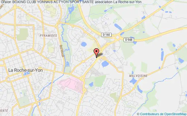 plan association Boxing Club Yonnais Act'yon Sport Sante La    Roche-sur-Yon