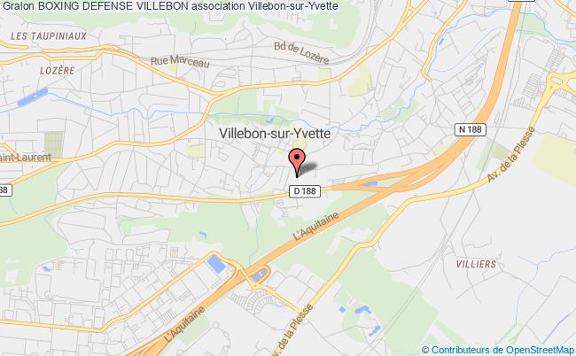 plan association Boxing Defense Villebon Villebon-sur-Yvette