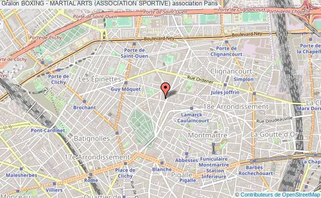 plan association Boxing - Martial Arts (association Sportive) Paris