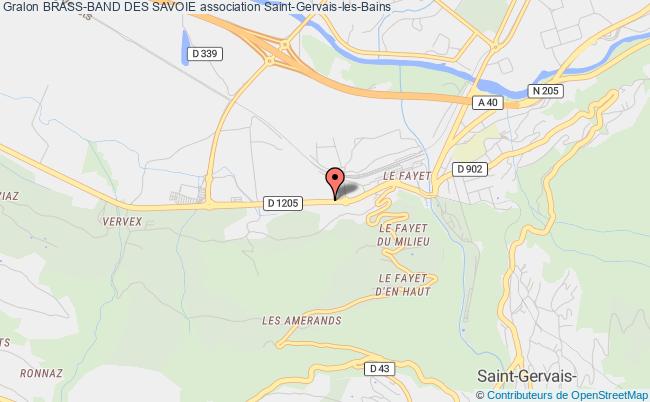 plan association Brass-band Des Savoie Saint-Gervais-les-Bains