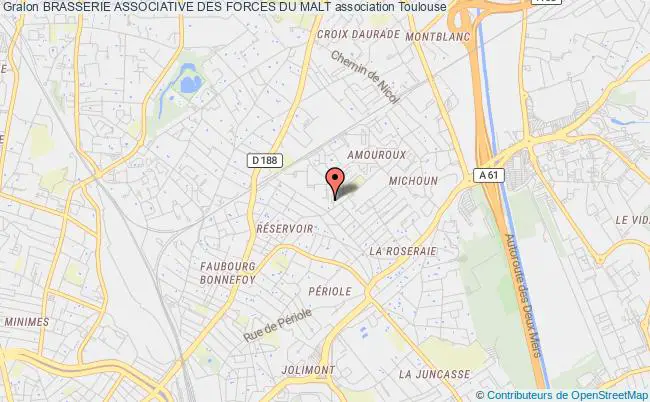 plan association Brasserie Associative Des Forces Du Malt Toulouse
