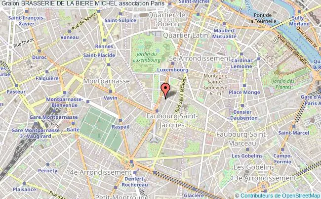 plan association Brasserie De La Biere Michel PARIS
