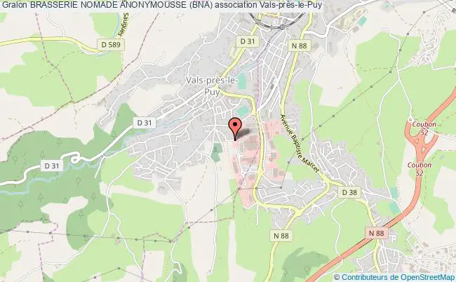 plan association Brasserie Nomade Anonymousse (bna) Vals-près-le-Puy
