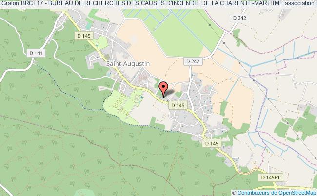 plan association Brci 17 - Bureau De Recherches Des Causes D'incendie De La Charente-maritime Saint-Augustin