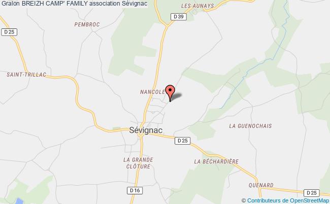 plan association Breizh Camp' Family Sévignac