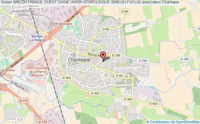 plan association Breizh France Ouest Chine Union Strategique (breizh Focus) Chantepie