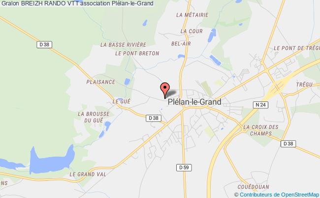 plan association Breizh Rando Vtt Plélan-le-Grand