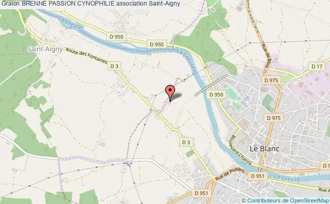 plan association Brenne Passion Cynophilie Saint-Aigny