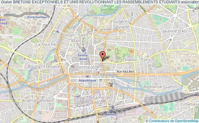 plan association Bretons Exceptionnels Et Unis RÉvolutionnant Les Rassemblements Etudiants Rennes