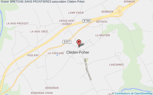 plan association Bretons Sans Frontieres Cléden-Poher