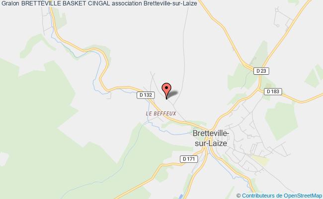 plan association Bretteville Basket Cingal Bretteville-sur-Laize