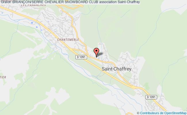 plan association BrianÇon/serre Chevalier Snowboard Club Saint-Chaffrey