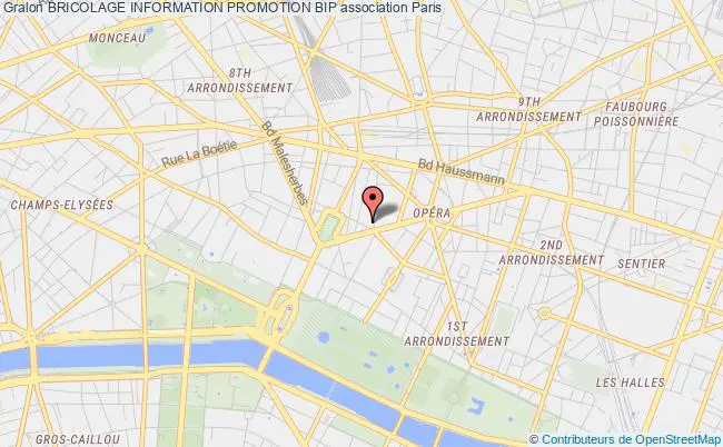plan association Bricolage Information Promotion Bip Paris