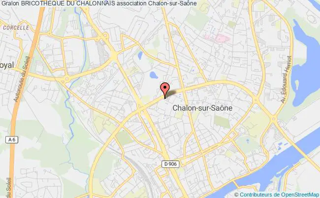 plan association BricothÈque Du Chalonnais Chalon-sur-Saône