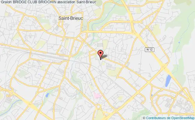 plan association Bridge Club Briochin Saint-Brieuc