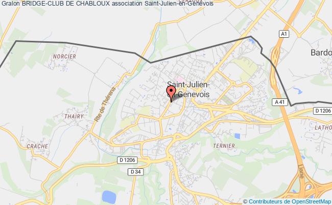 plan association Bridge-club De Chabloux Saint-Julien-en-Genevois