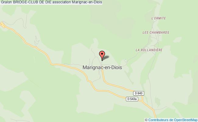 plan association Bridge-club De Die Marignac-en-Diois