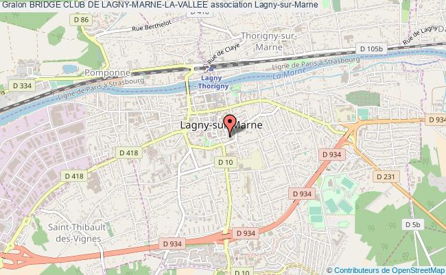 plan association Bridge Club De Lagny-marne-la-vallee Lagny-sur-Marne