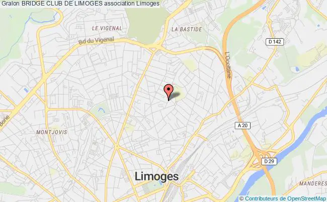 plan association Bridge Club De Limoges Limoges