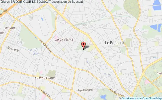 plan association Bridge-club Le Bouscat Bouscat