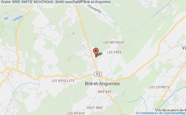 plan association Brie Amitie Montagne (bam) Brié-et-Angonnes