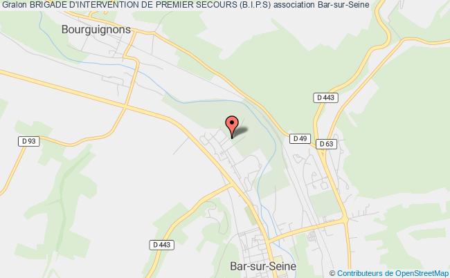 plan association Brigade D'intervention De Premier Secours (b.i.p.s) Bar-sur-Seine