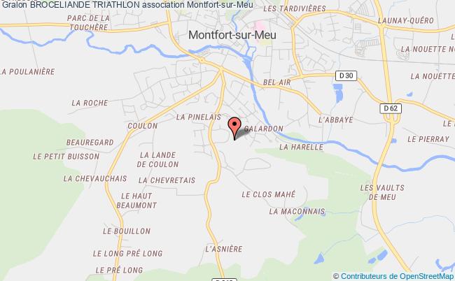 plan association Broceliande Triathlon Montfort-sur-Meu