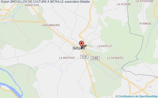 plan association Brouillon De Culture À BÉtaille Bétaille