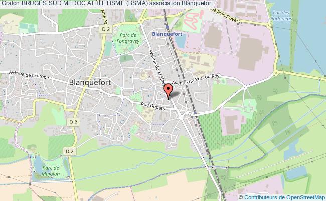 plan association Bruges Sud Medoc Athletisme (bsma) Blanquefort