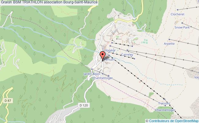 plan association Bsm Triathlon Bourg-Saint-Maurice