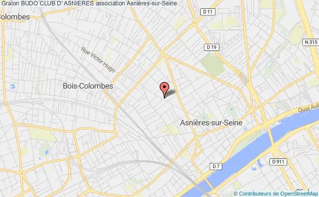 plan association Budo Club D' Asnieres Asnières-sur-Seine