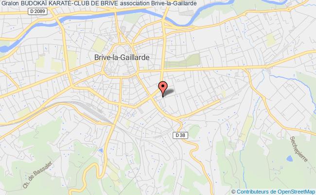 plan association BudokaÏ KaratÉ-club De Brive Brive-la-Gaillarde