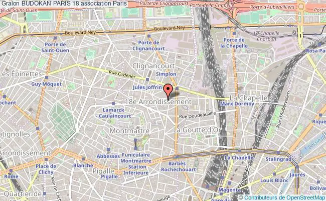 plan association Budokan Paris 18 Paris