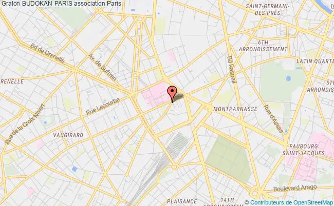 plan association Budokan Paris Paris 15e
