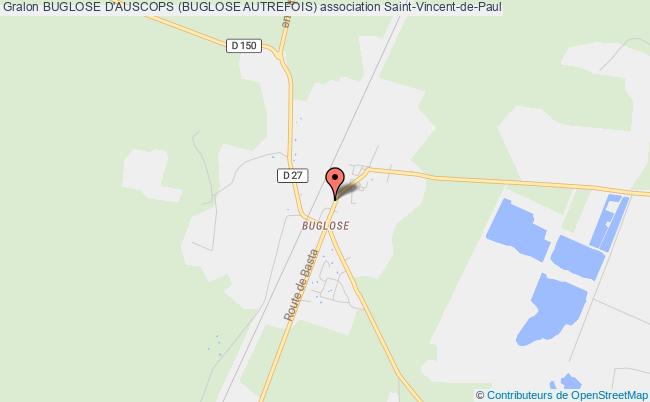 plan association Buglose D'auscops (buglose Autrefois) Saint-Vincent-de-Paul