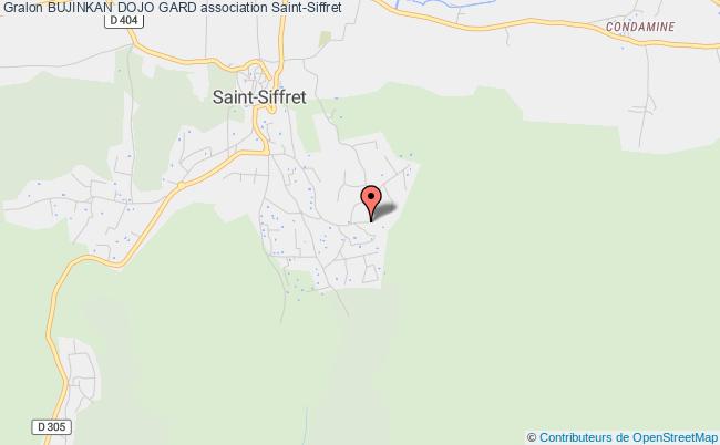 plan association Bujinkan Dojo Gard Saint-Siffret