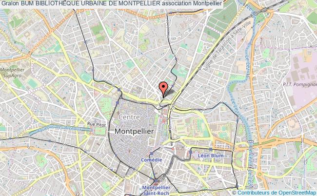 plan association Bum Bibliotheque Urbaine De Montpellier Montpellier