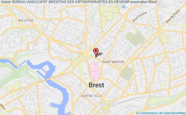 plan association Bureau Associatif Brestois Des Orthophonistes En Devenir Brest