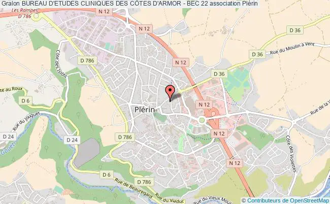 plan association Bureau D'etudes Cliniques Des CÔtes D'armor - Bec 22 Plérin