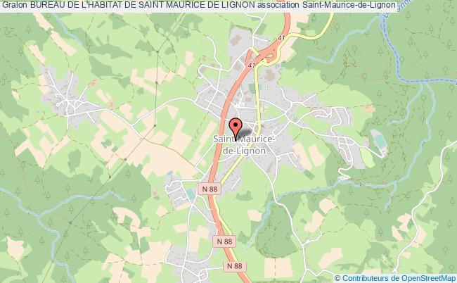 plan association Bureau De L'habitat De Saint Maurice De Lignon Saint-Maurice-de-Lignon