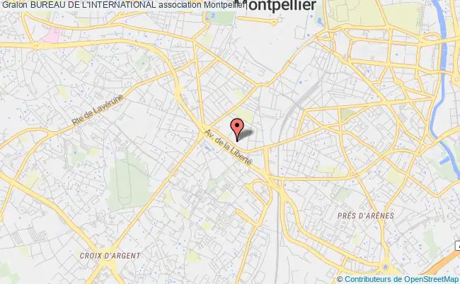 plan association Bureau De L'international Montpellier
