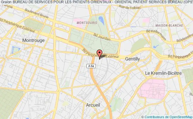 plan association Bureau De Services Pour Les Patients Orientaux - Oriental Patient Services Bureau (ops) Gentilly